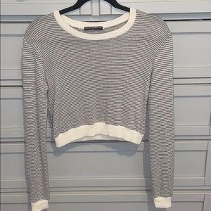 Brandy Melville Cropper Striped Sweater